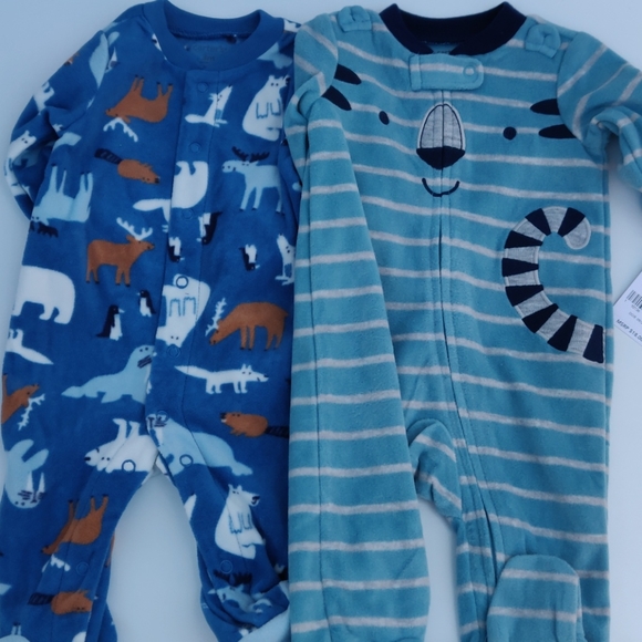 Carter's 2 baby sleepers size 3M NWT - Picture 1 of 8